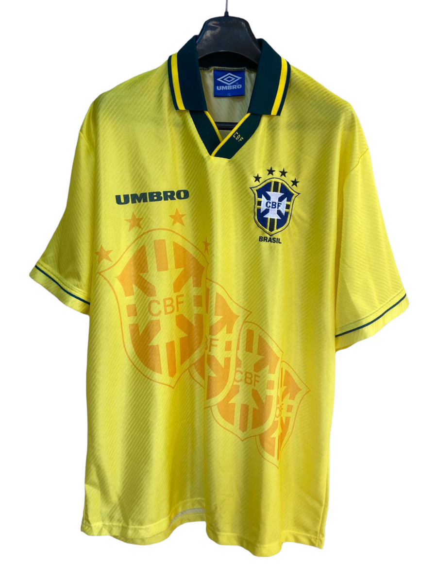 MAILLOT VINTAGE 1994 Bresil Umbro World Cup taille 3 très bon état Jorginho foot EUR 150,00 - FR MAILLOT VINTAGE 1994 Bresil Umbro World Cup taille 3 très bon état Jorginho foot EUR 150,00 - FR