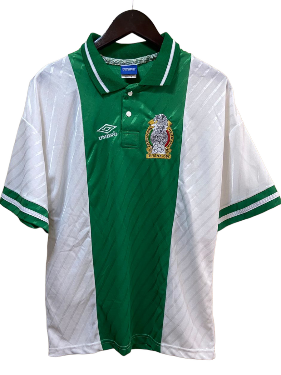 Hugo Sanchez Mexico Umbro 1993 COPA AMERICA Home Soccer Jersey Shirt  Camiseta BNWT M