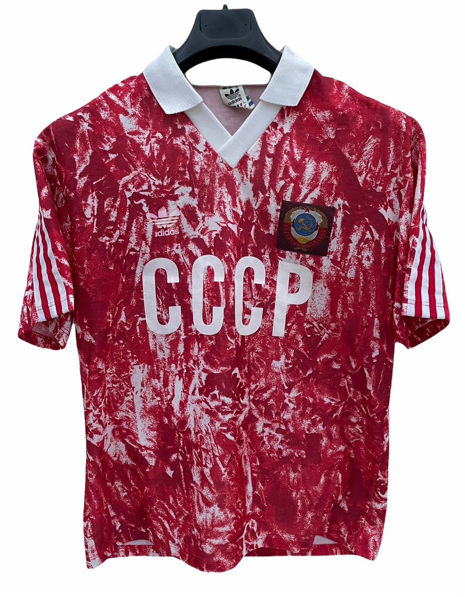 Football shirt soccer FC CCCP / USSR Home 1989/1990/1991 Adidas Vintage  Retro L
