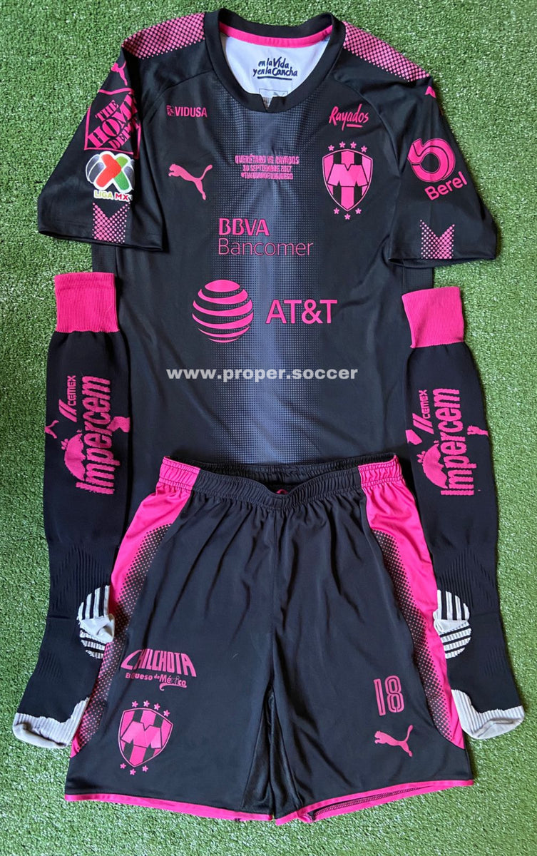 2017 Rayados Monterrey Black Pink Aviles Hurtado Shirt &amp