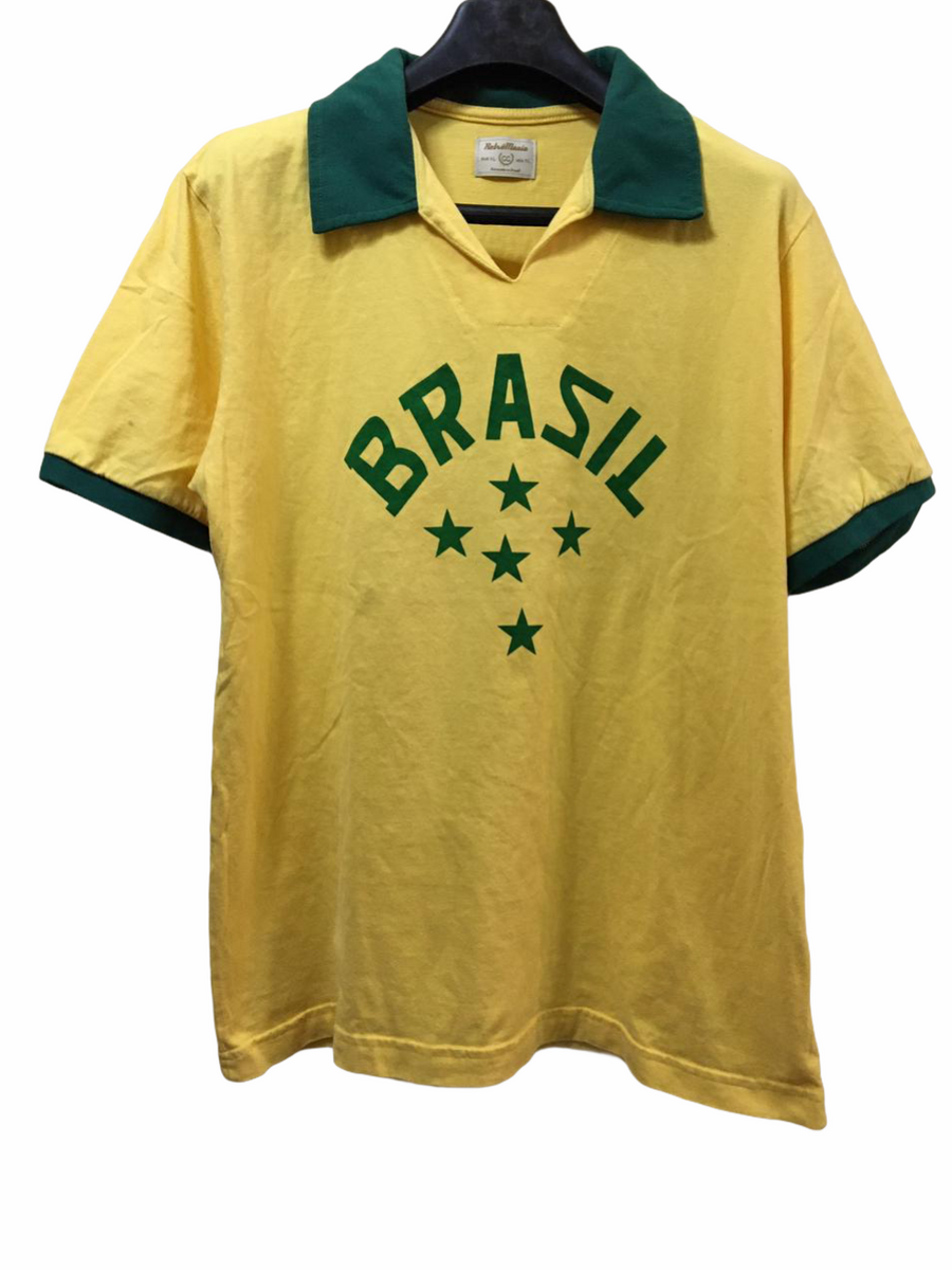 Brazil Retro 1970 Yellow T-Shirt - FutFanatics