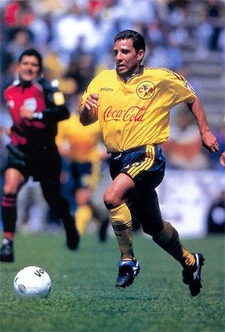 1999 Club Aguilas America Match Issue Alberto Garcia Aspe (L)