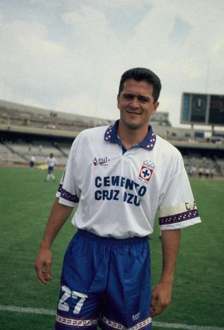 1995 Cruz Azul Away Authentic Blue Sport (L)