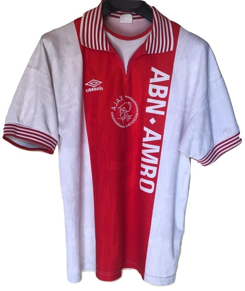 1994 1995 Ajax Home Umbro Holland Frank De Boer (L) – Proper Soccer
