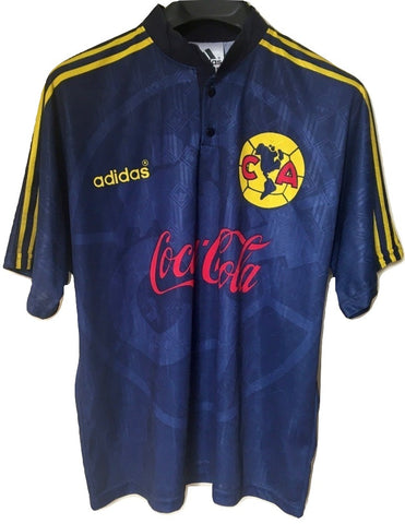 1998 Club Aguilas America Adidas Blue Ricardo Pelaez (L)