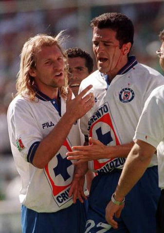 1995 Cruz Azul Away Carlos Hermosillo Match Issue (L)