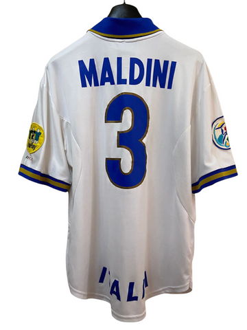 1998 Italy Paolo Maldini Nike White Authentic (L)