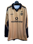 2002 Manchester United Special Edition Centenario Manga Larga Reversible (XL)