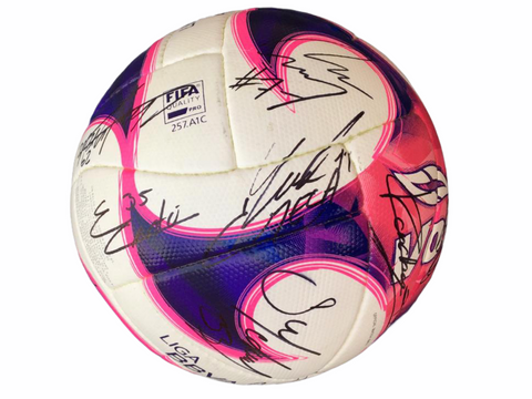 2020 Rayados Monterrey Balon Match Issue Special Edition Pink Firmado Signed (5)