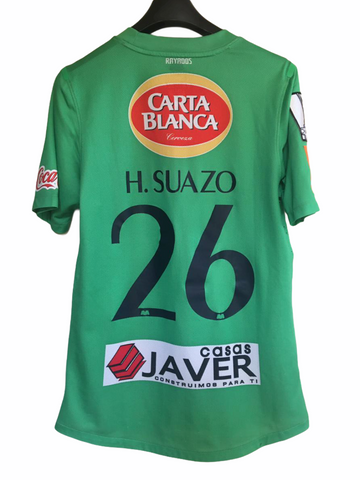 2012 Rayados Monterrey Concacaf Code 7 Suazo Green Match Issue (L)