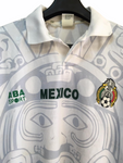 1997 Mexico Calendario Azteca Blanca Authentic  Manga Larga (XL)