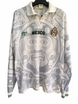 1997 Mexico Aztec Calendar White Authentic Long Sleeve (XL)