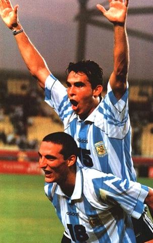 1997 Argentina Adidas Lionel Scaloni  (L)