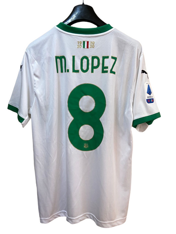 2020 Sassuolo Italy 100 years Away Match Issue Mauro Lopez (M)