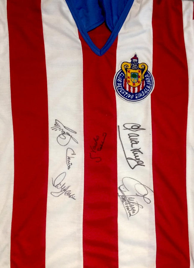 1960 Chivas Guadalajara Signed By Legendary Stars Tigre Sepulveda M 1960-chivas-guadalajara-signed-by-legendary-stars-tigre-sepulveda-m