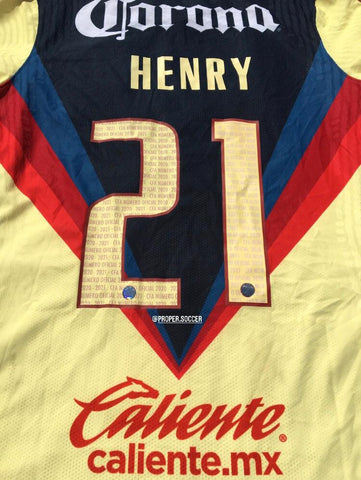 2021 Club Aguilas America Henry Martin Match Worn (L)