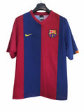 2006 Barcelona Home Messi Ronaldinho Authentic (L)