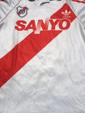 1993 River Plate Home Athentic Adidas Argentine Champion (M)