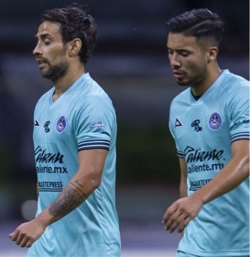 2021 Mazatlan FC Away Blue Match Worn Jorge Valdivia (L)