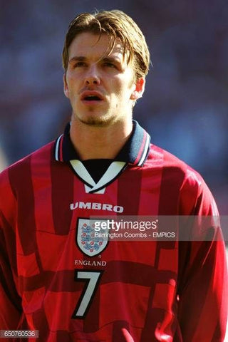 1998 Inglaterra England David Beckham Umbro Authentic (M)