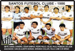 1986 Santos Home Paulistao Epoca Adidas Pedro Paulo (L)