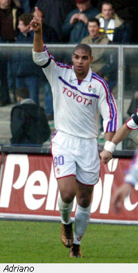 2002 Fiorentina Away Florencia Adriano Mizuno (L)