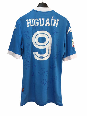 2017 Napoli Lete Match Issue Gonzalo Higuain Signed Signed (L)