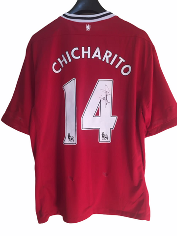 2011 Manchester United Autografiado Signed Chicharito Hernandez Certified by Beckett (L)