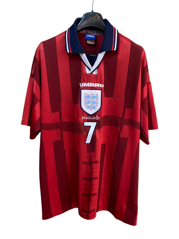 1998 Inglaterra England David Beckham Umbro Authentic (M)