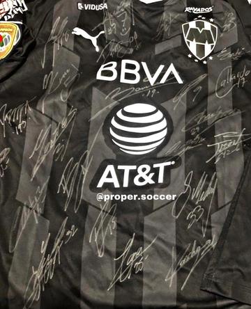 2020 Rayados Monterrey Black Match Issue Firmado Signed (M)