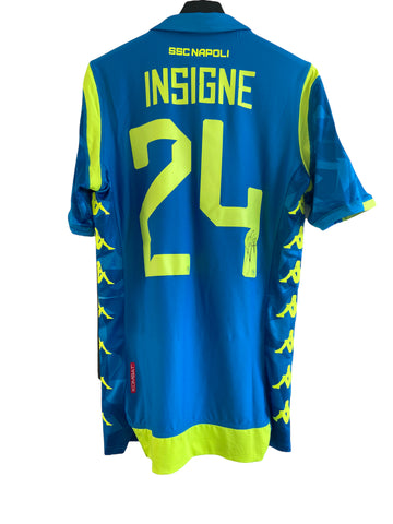 2021 Napoli Europa League Lorenzo Insigne Firmado Signed (M)
