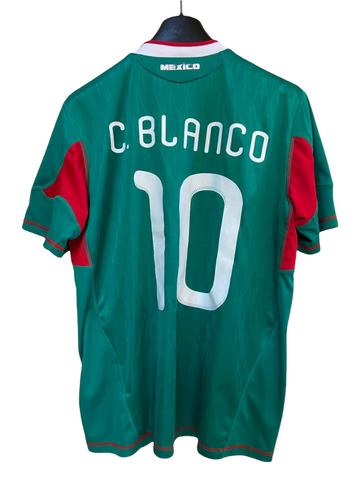 2010 Mexico Home S/S No.14 HERNANDEZ Techfit Player Issue 10 World Cup  Jersey