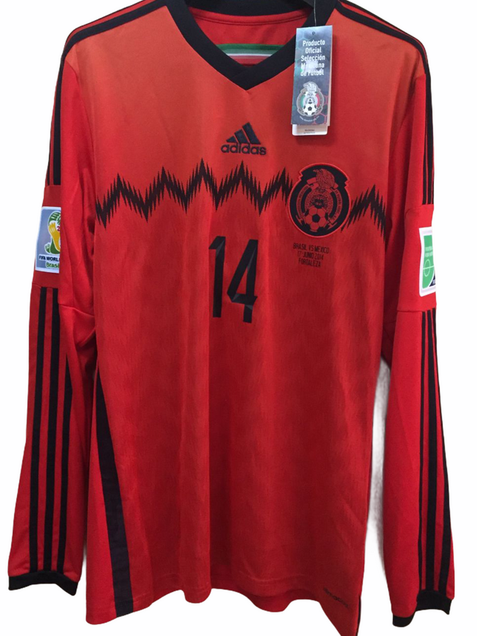 ADIDAS CHICHARITO MEXICO AUTHENTIC HOME JERSEY FIFA WORLD CUP 2014