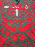 1997 Mexico Calendario Azteca Rojo Authentic Jorge Campos (XL)