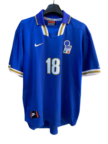 1996 Italy Euro Cup Home Nike Roberto Baggio Authentic (XL)