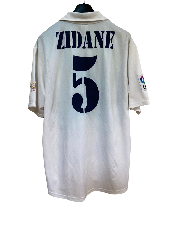 Real Madrid 2001 Retro Home Shirt/jersey Long Sleeve 5 Zidane 