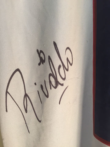 2001 Barcelona Nike Gray Champions Rivaldo Autographed (M)