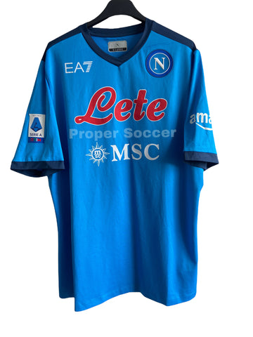 2021 2022 Napoli Emporio Armani Manolas Match Issued Utilería (XL)