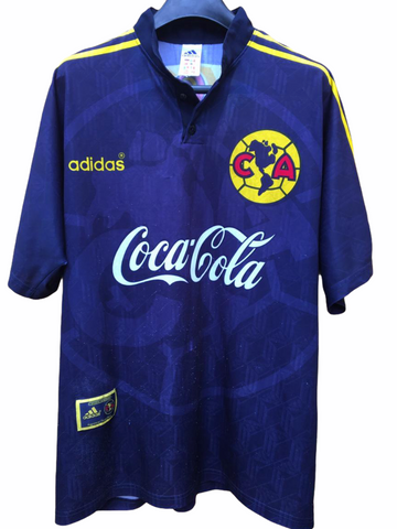 1999 Club Aguilas America Away Match Worn Cristian Torres Firmado Signed (L)