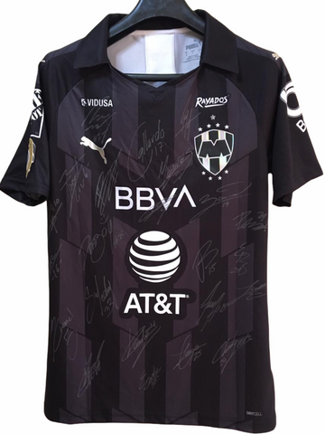 2020 Rayados Monterrey Black Ake Loba Firmado Signed (S)