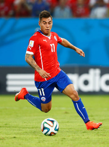 2016 Chile World Cup Brasil Eduardo Vargas Firmado Signed (M)
