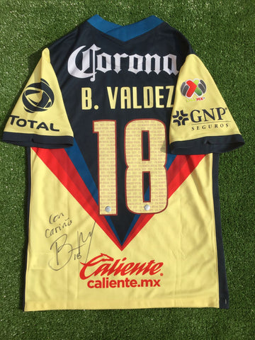 2021 Club Aguilas America Nike Bruno Valdez Firmado Signed (M)