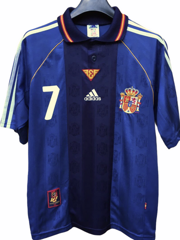 1998 Espana Spain  Away World Cup Francia Morientes (S)