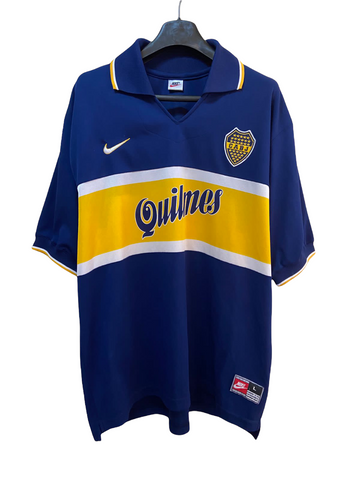 1996 1997 Boca Juniors Home Nike Quilmes Maradona (L)