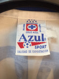 1995 Cruz Azul Away Authentic Blue Sport (L)