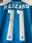 2019 2020 Napoli Match Issue Chucky Lozano Autgrafiada Signed (S)