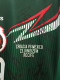 2014 Mexico Match Detail Adizero World Cup Brasil Firmado Signed (M)