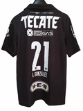 2021 Rayados Monterrey Black Monterrey Match Worn Alfonso Gonzalez (M)