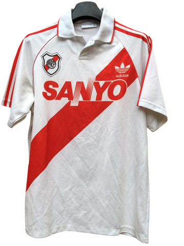 1993 River Plate Home Athentic Adidas Argentine Champion (M)