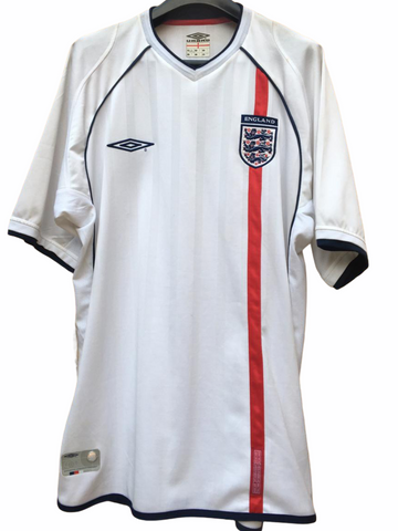 2002 Inglaterra David Beckham World Cup Authentic (M)